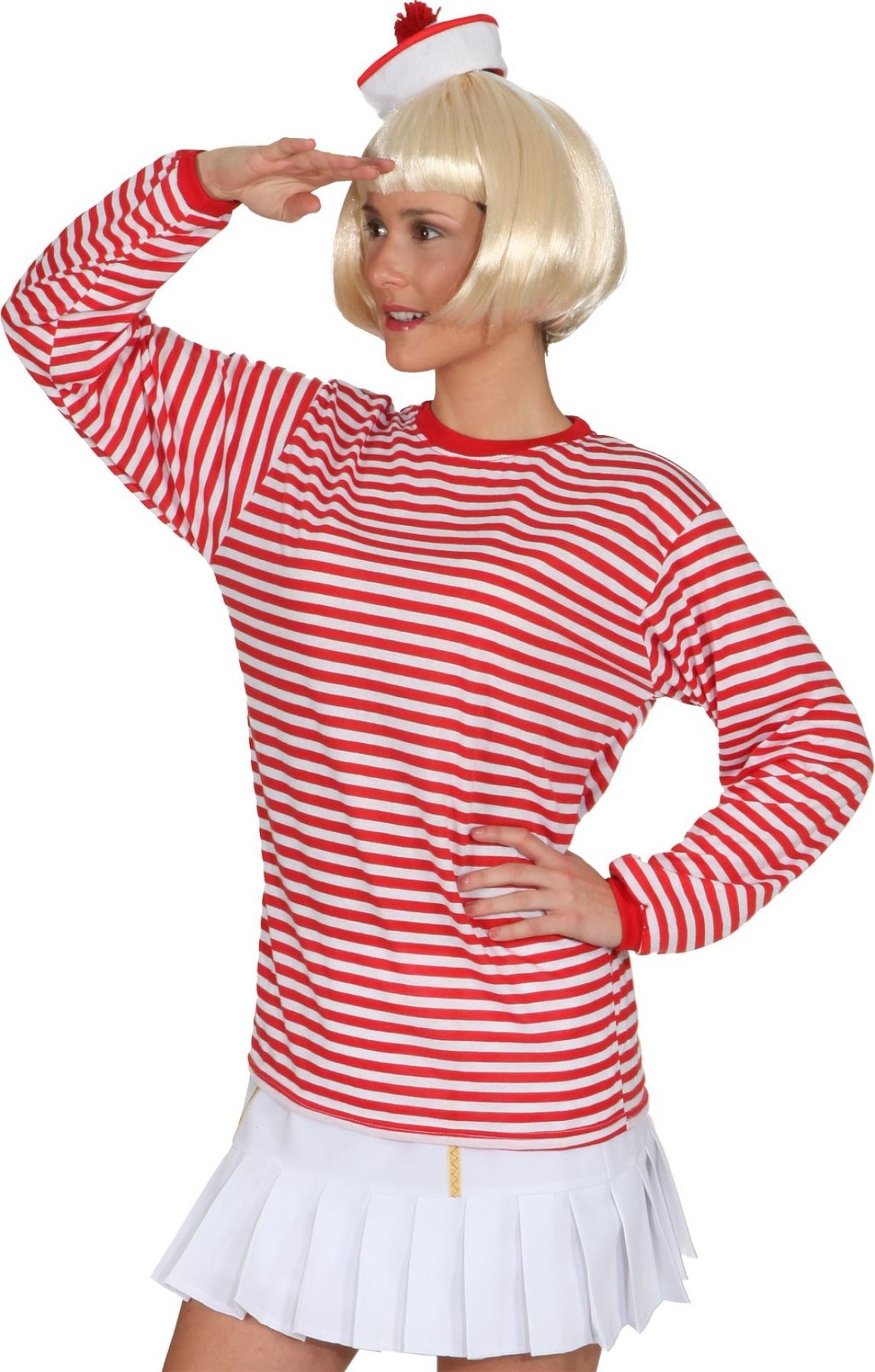 Matrosen Ringelpulli rot/weiss · Gr. XL