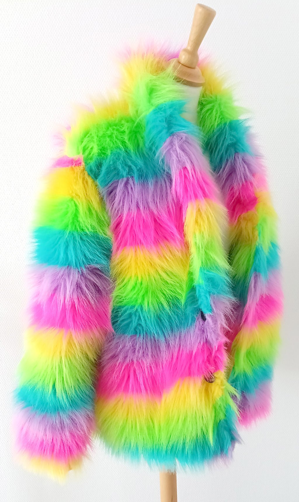 Plüschjacke lang, langes Flor – Bild 3 | LuxeStyle