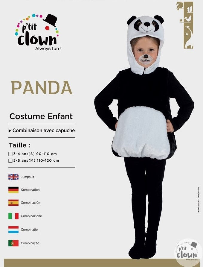 Pandakostüm Kinder
