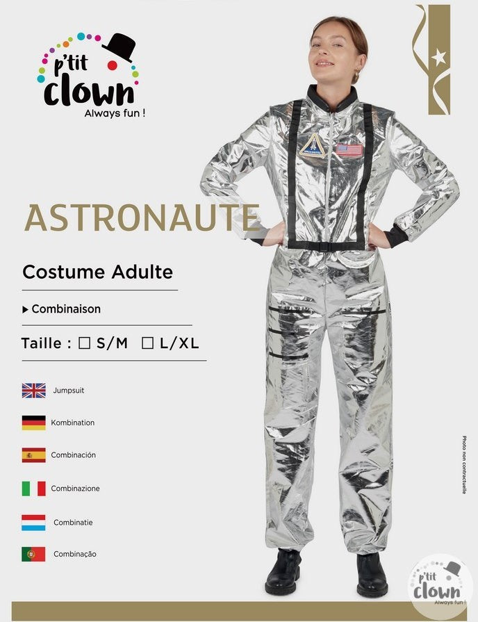 Kostüm Astronautin Grösse L/XL · Gr. L/XL