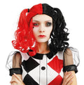 Perücke Harlequin mit Pigtails