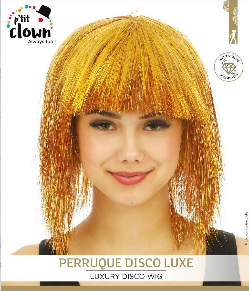 Perücke Disco gold