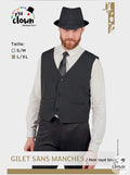 Gilet schwarz gestreift · Gr. L/XL