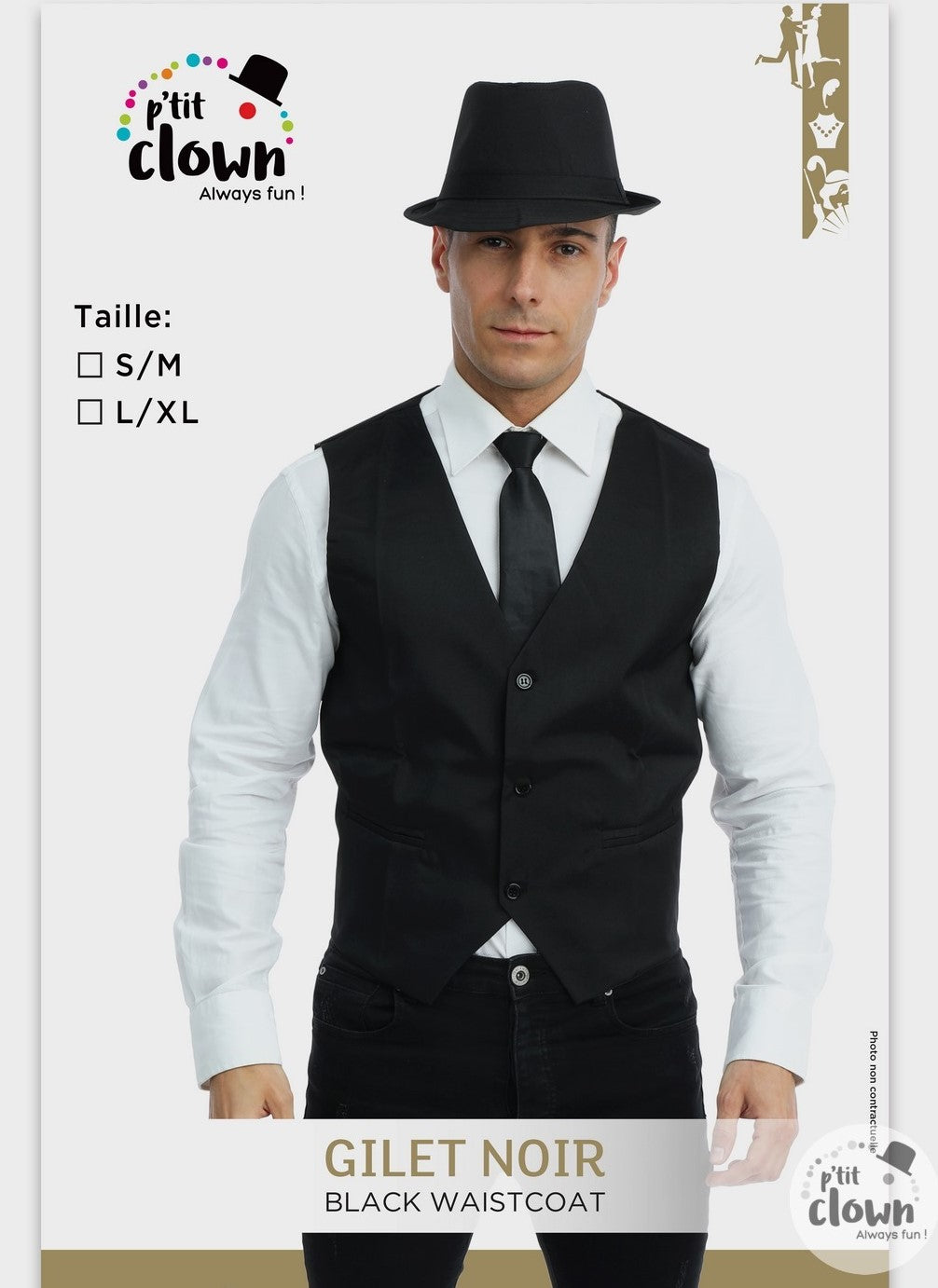 Gilet schwarz – Bild 2 | LuxeStyle