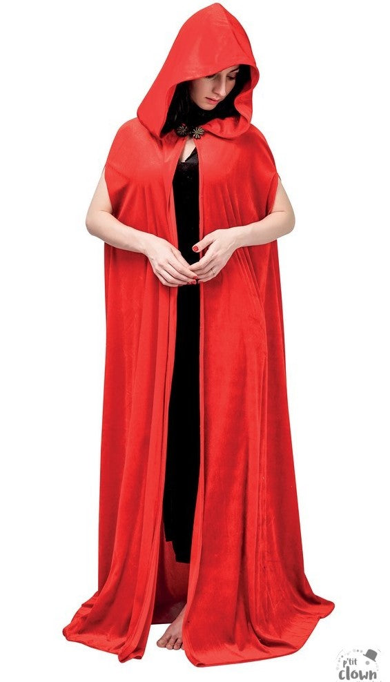 Umhang Samt rot – Bild 1 | LuxeStyle