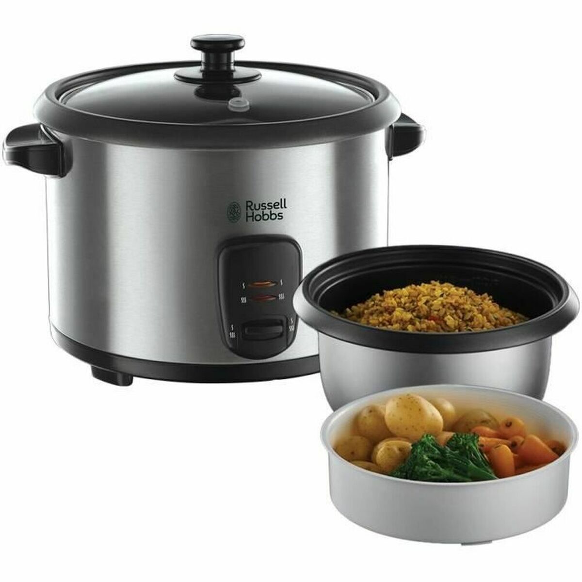 Reiskocher Russell Hobbs 19750-56 Grau Edelstahl 700 W 1,8 L · Generalüberholt (Note B)