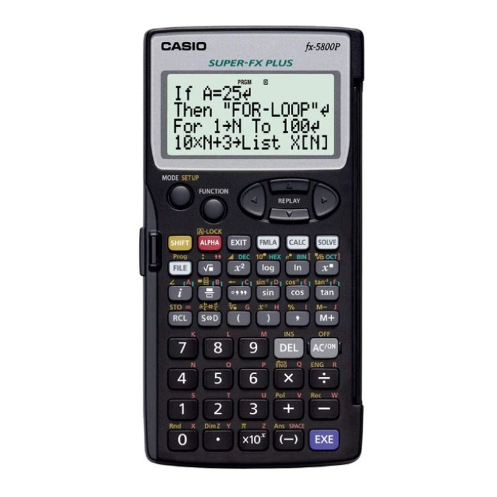 Wissenschaftlicher Taschenrechner Casio FX-5800P Schwarz – LuxeStyle Schweiz