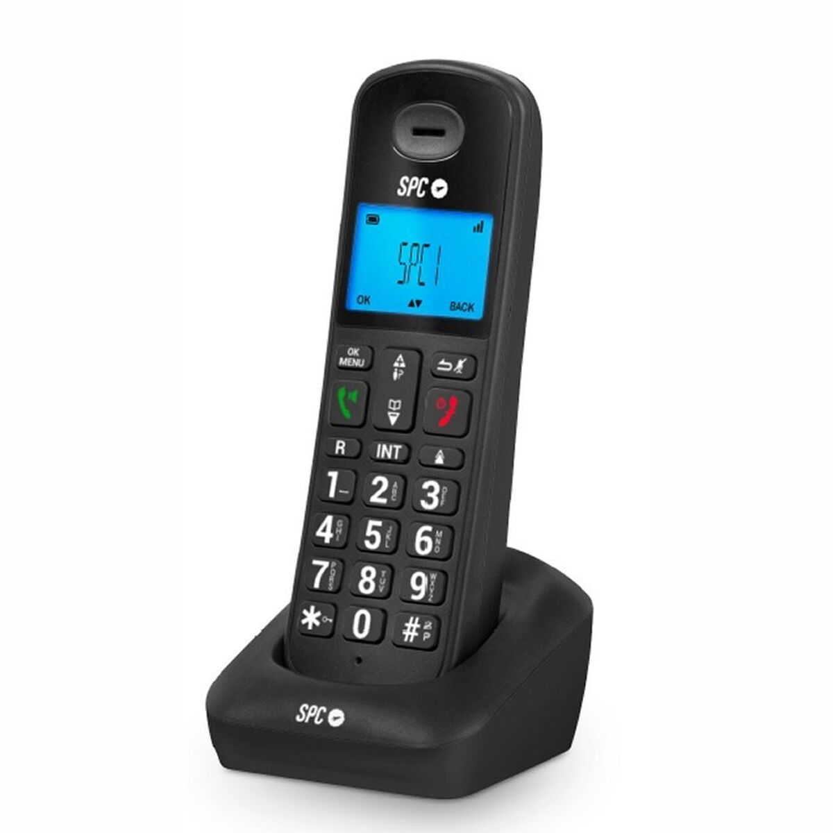 Kabelloses Telefon SPC GOSSIP 2 Schwarz Bildschirm Ladestation GAP