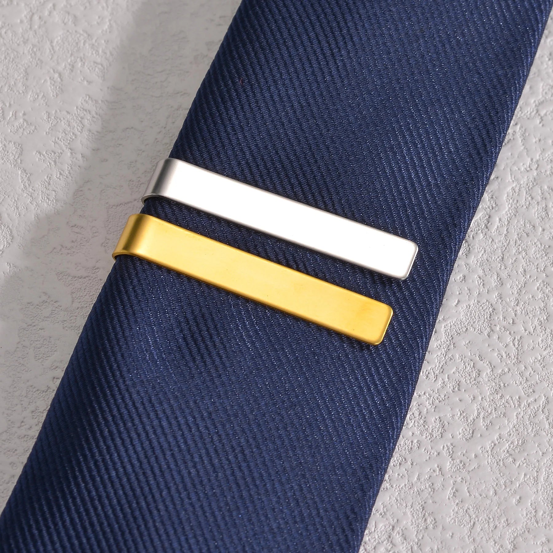 Krawattenklammer-Set 3-teilig Edelstahl · klassisches Design – LuxeStyle