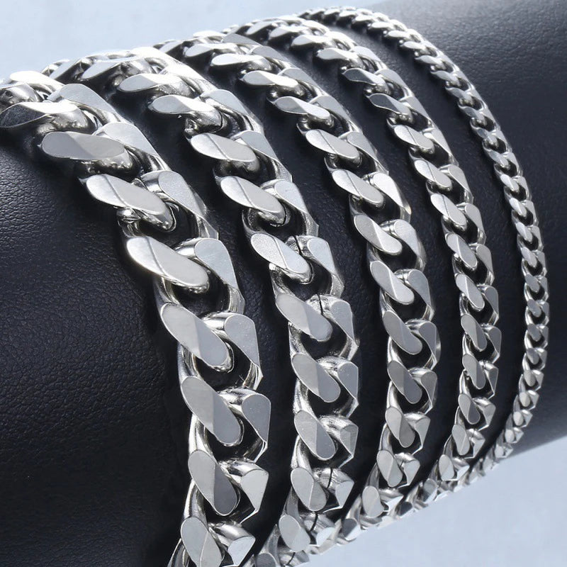 Cuban-Link Armband 5mm · Edelstahl wasserfest