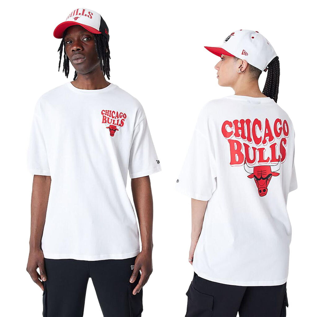 Kurzärmliges Sport T-Shirt New Era SCRIPT OS TEE CHIBUL 60435518 Weiß – LuxeStyle Schweiz
