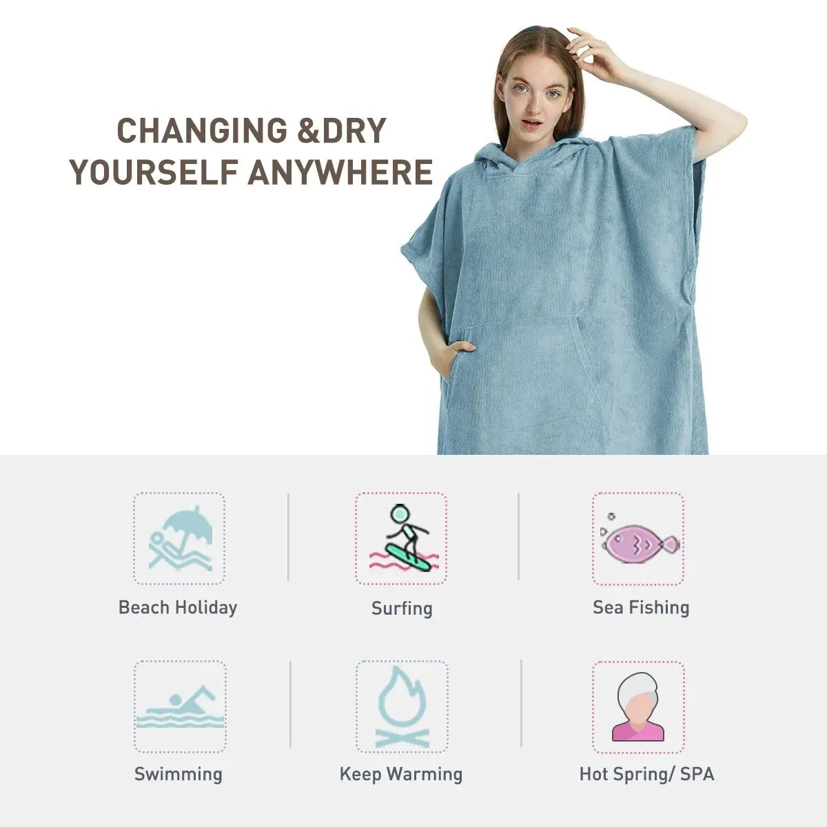 Strand-Poncho