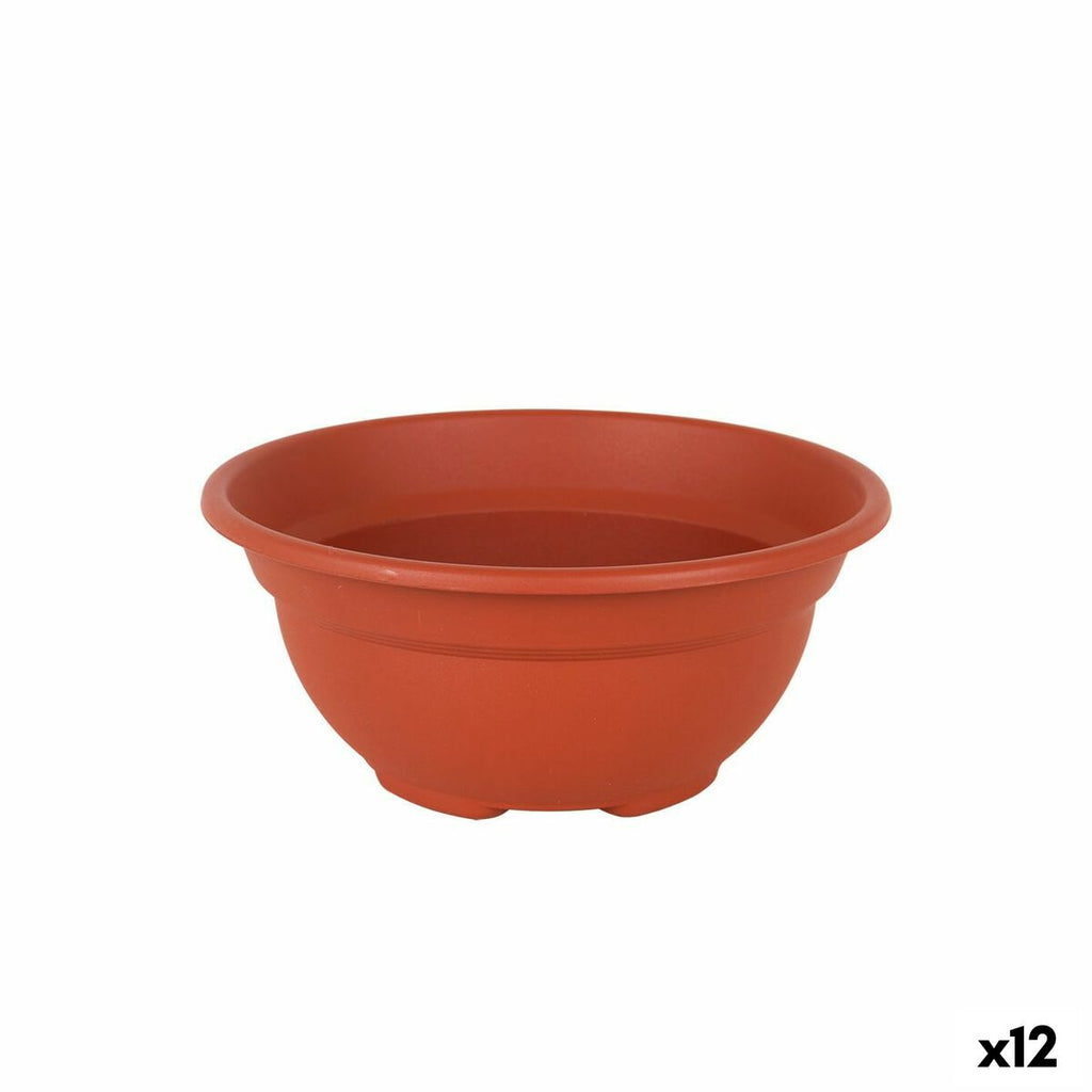 Blumentopf Dem Greentime kreisförmig Schale Braun ø 20 x 9 cm (12 Stüc