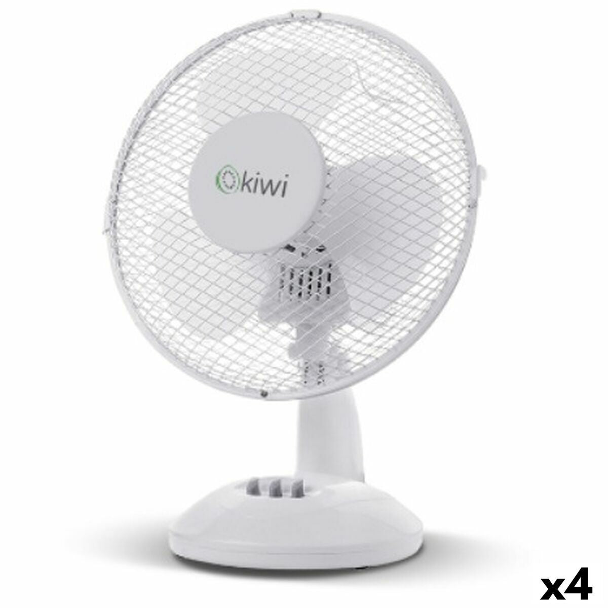 Tischventilator Kiwi Weiss Ø 27 cm 21W (4 Stück)