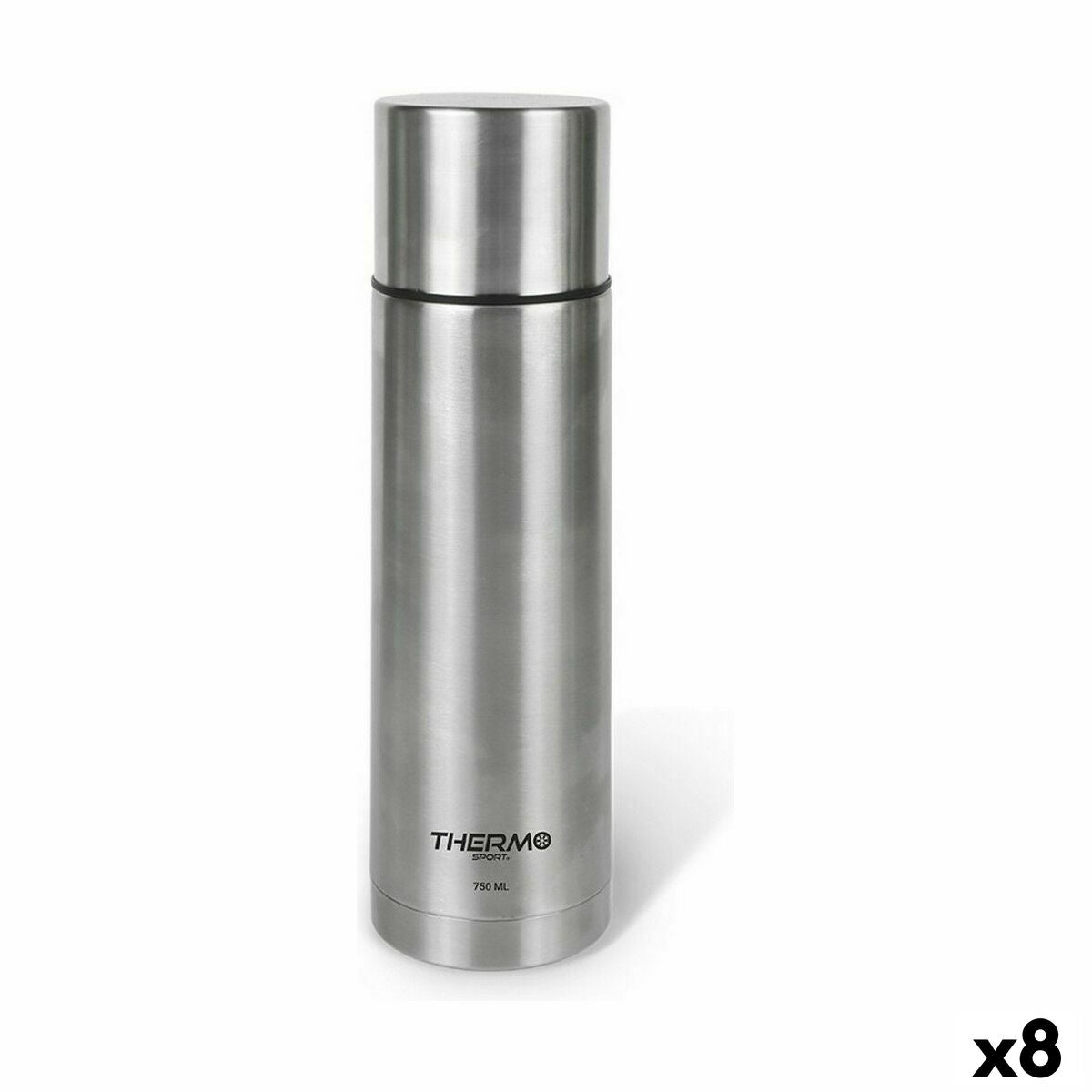 Reise-Thermoskanne ThermoSport Edelstahl 750 ml (8 Stück)