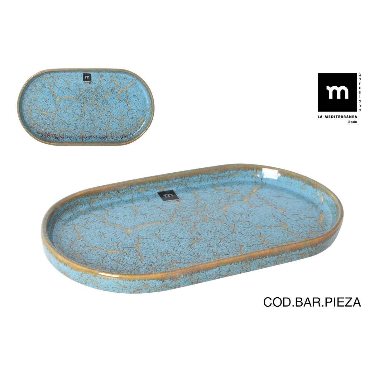 Servierplatte «La Mediterránea» Scratch Blue