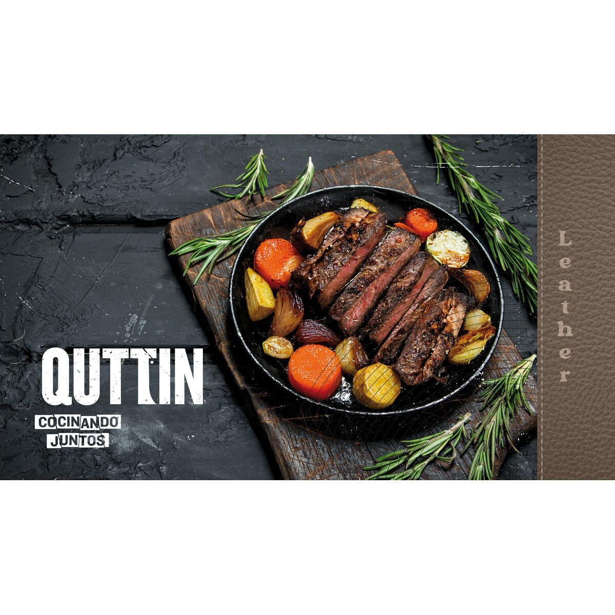Pfanne Quttin LEATHER Braun Schwarz Aluminium Ø 20 cm (6 Stück)