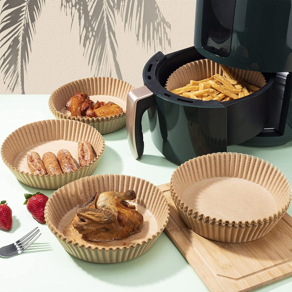 Papier für Heißluftfritteuse Algon Ø 20 cm Braun 30 Stücke (24 Stück)