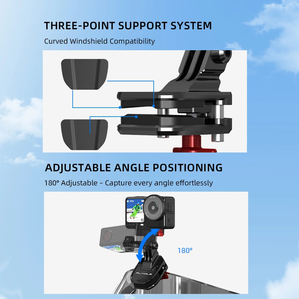 Action-Cam Halterung Helm Universal
