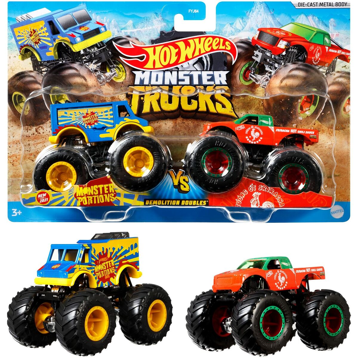 2er Monster Truck Set: Duelliere dich in wilder Action!
