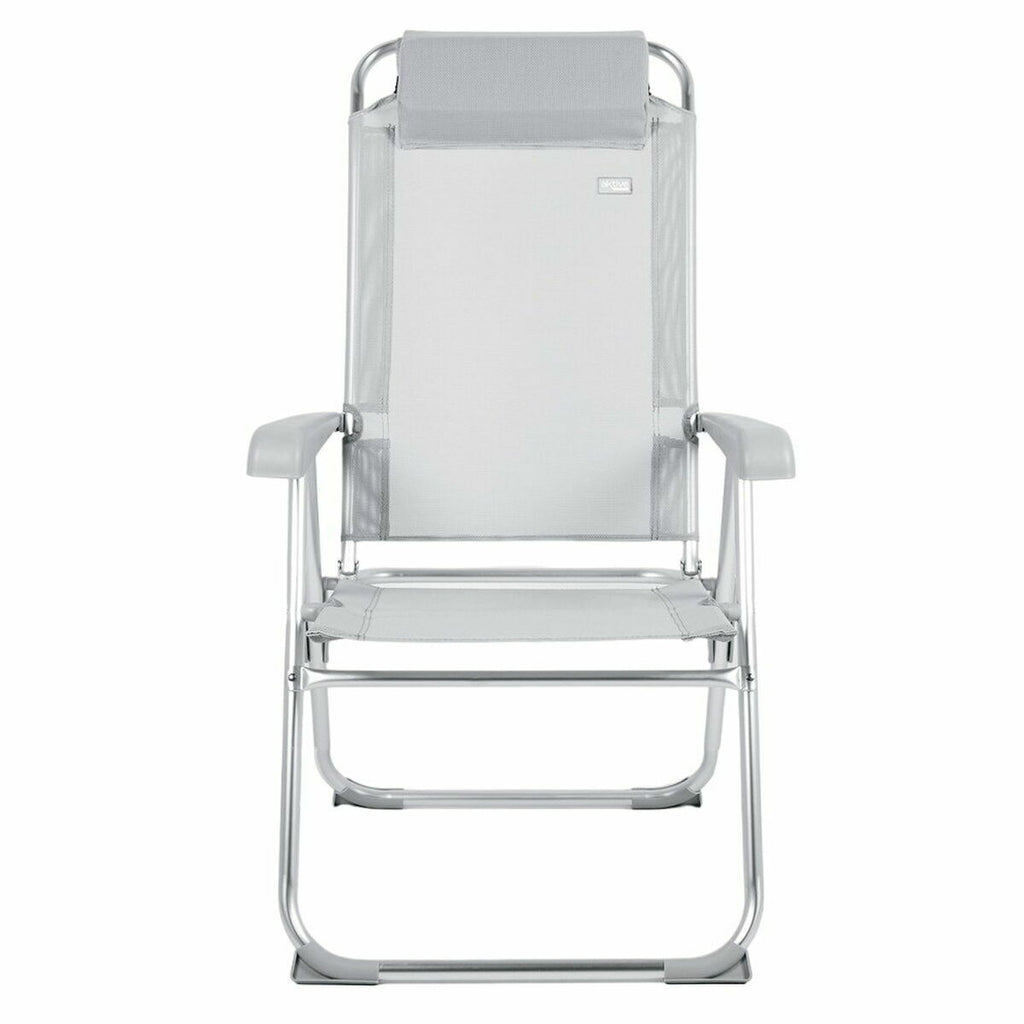 Gepolsterte Campingstuhl Aktive Neigbar Grau 44 x 55 x 101 cm