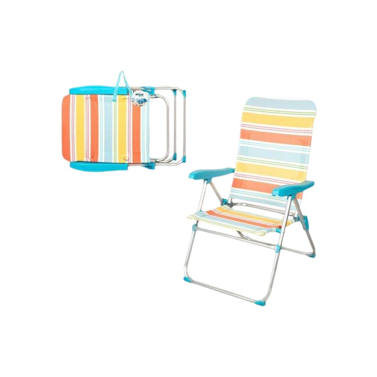 Gepolsterte Campingstuhl Aktive 47 x 63 x 93 cm