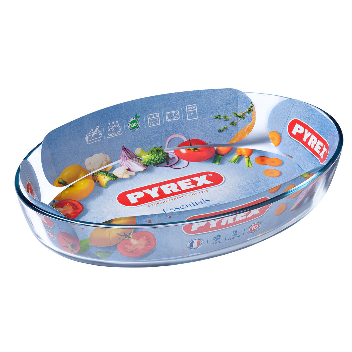 Ofenschüssel Pyrex Classic Vidrio Durchsichtig Glas Oval 35 x 24 x 7 c