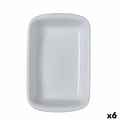 Ofenschüssel Pyrex Supreme Weiß aus Keramik Gehärtetes Glas rechteckig