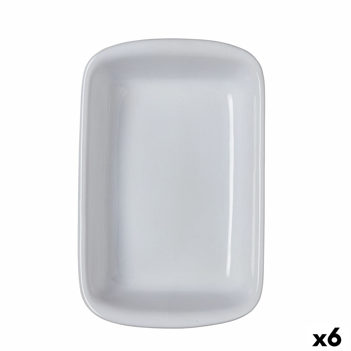 Ofenschüssel Pyrex Supreme Weiß aus Keramik Gehärtetes Glas rechteckig
