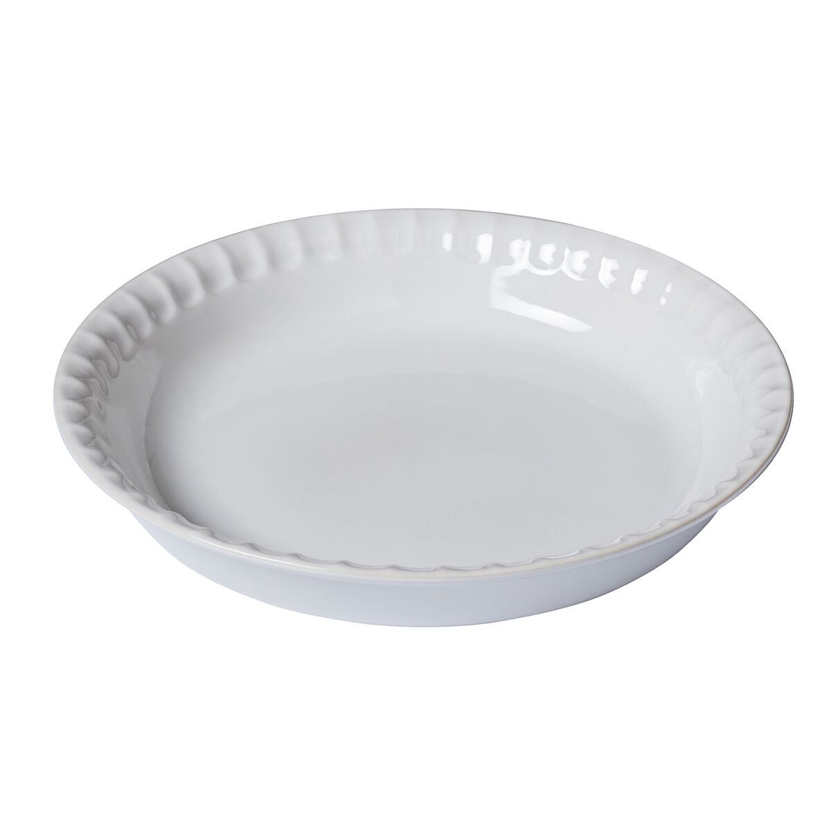 Backform Pyrex Supreme Weiß aus Keramik Gehärtetes Glas rund 25,5 x 25