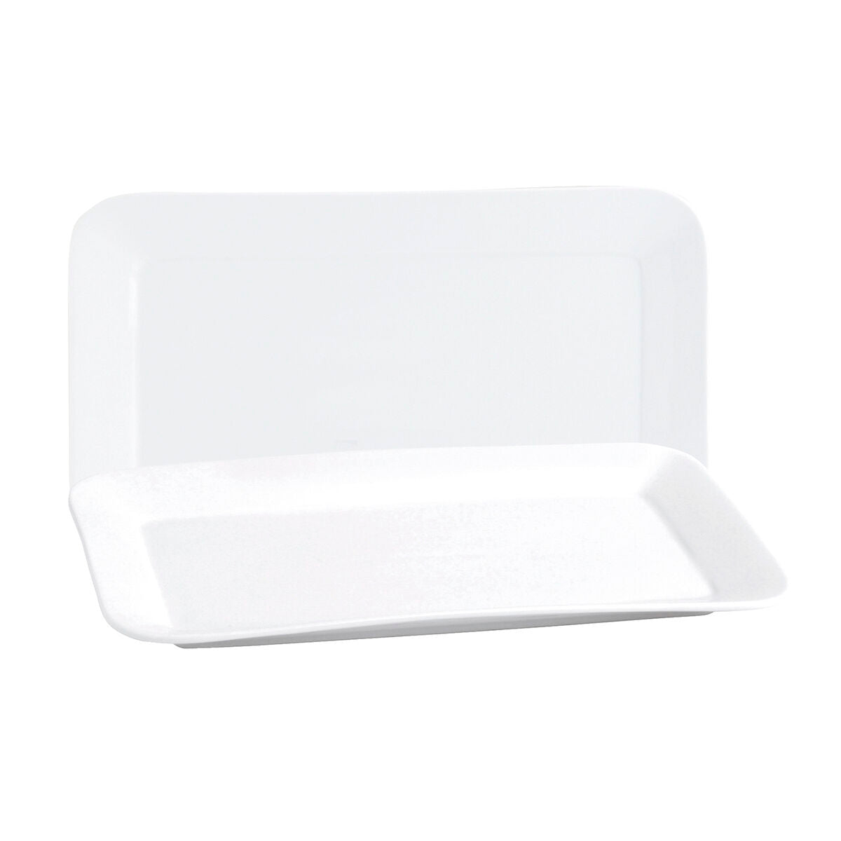 Kochschüssel Quid Basic rechteckig aus Keramik Weiß (35,8 x 21 cm) (6