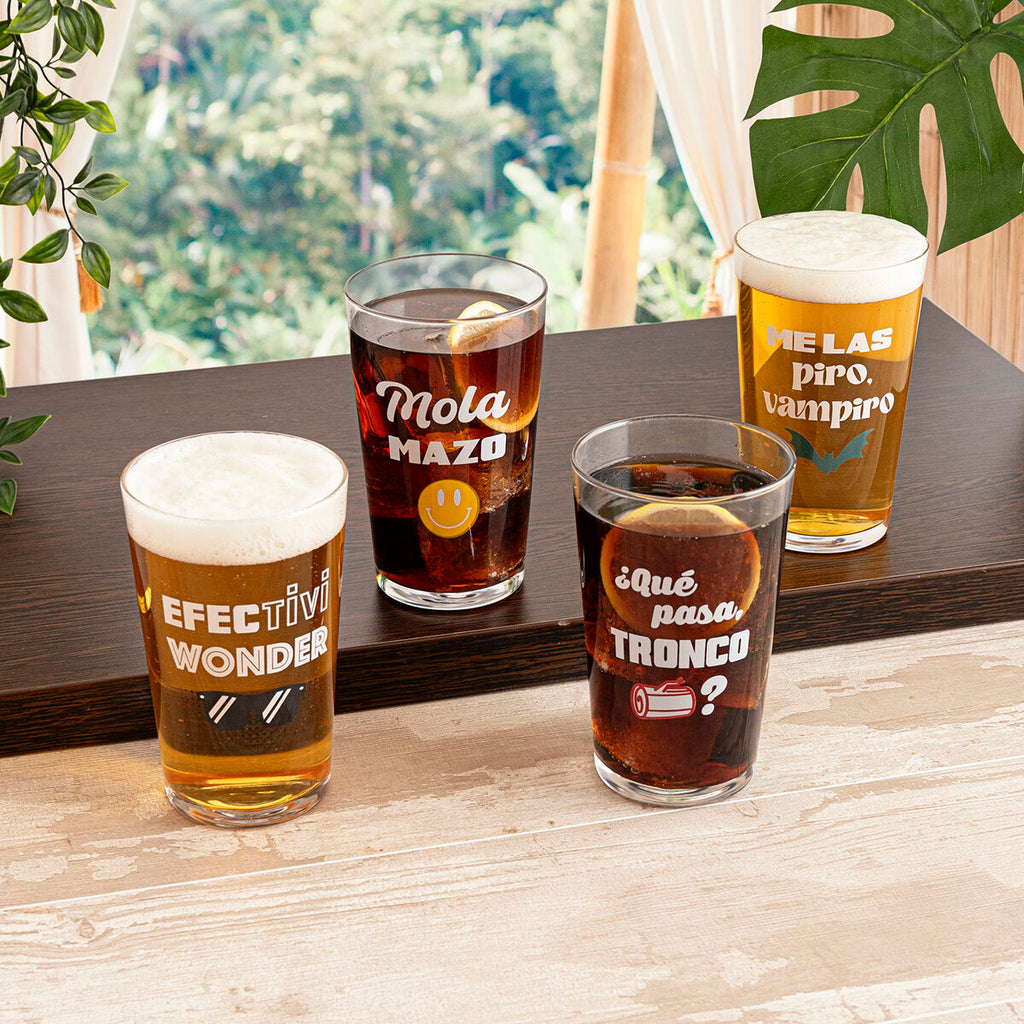 Trinkglas Luminarc Frases 90 Durchsichtig Glas 500 ml (24 Stück)