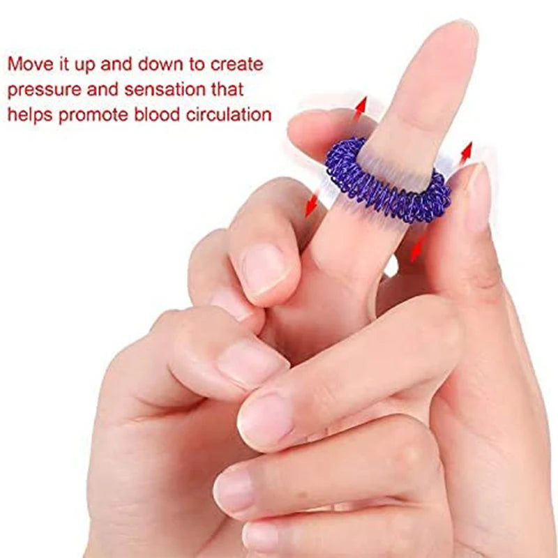 Akupressur-Ringe Set 5er Fingermassage