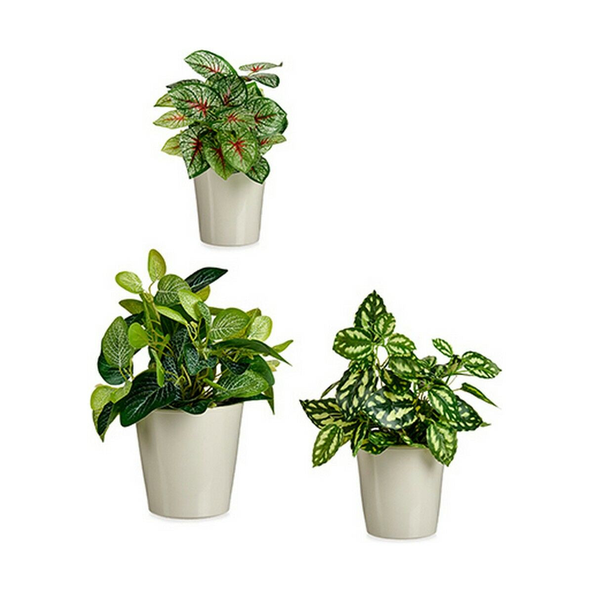 Blumentopfset Ibergarden Grau Lehm 16,5 x 16 x 16,5 cm (6 Stück)