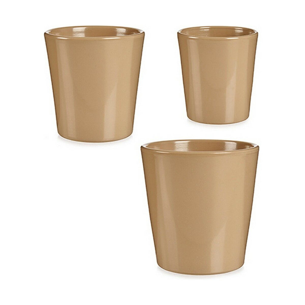 Blumentopfset Ibergarden Beige Lehm 16,5 x 16 x 16,5 cm (6 Stück)