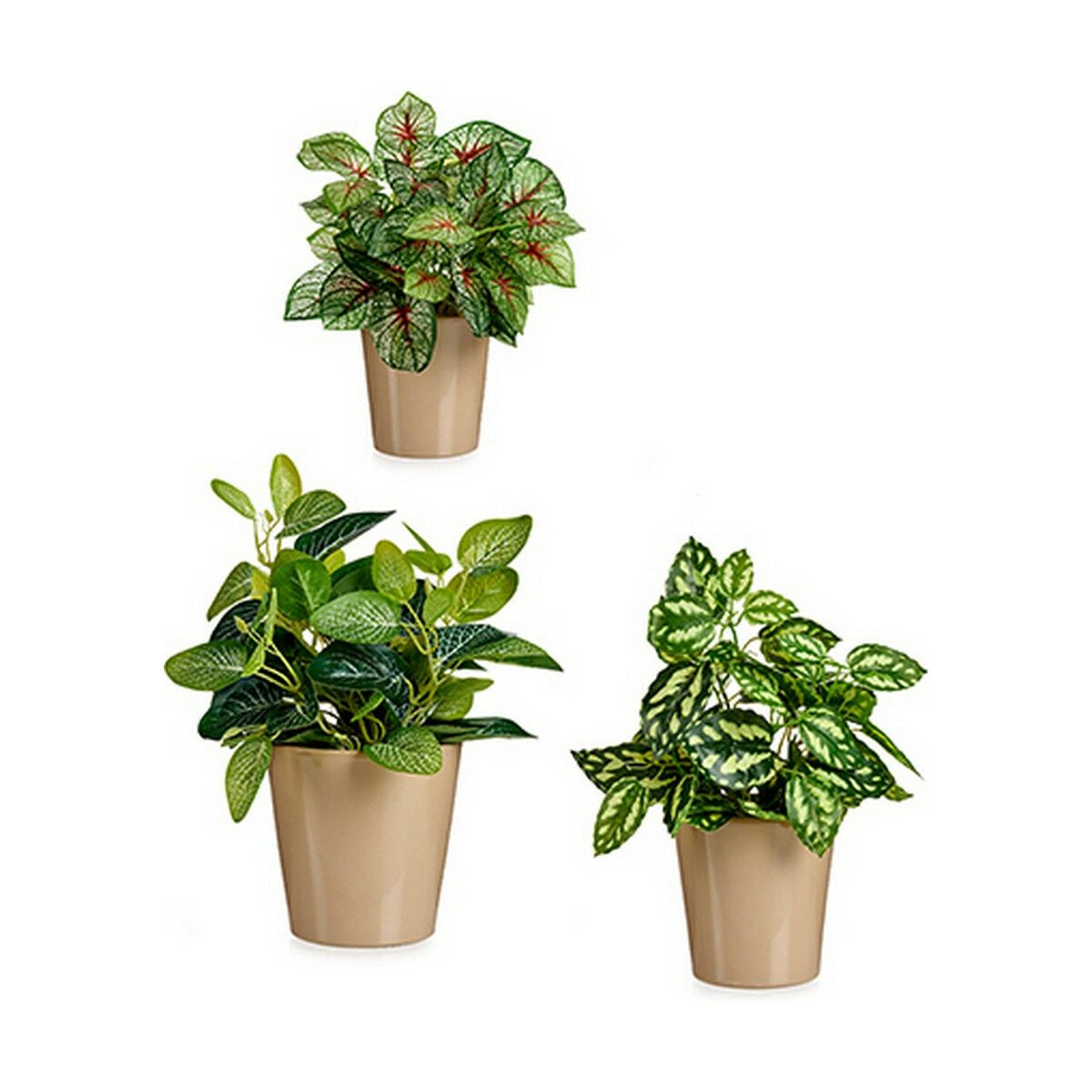 Blumentopfset Ibergarden Beige Lehm 16,5 x 16 x 16,5 cm (6 Stück)