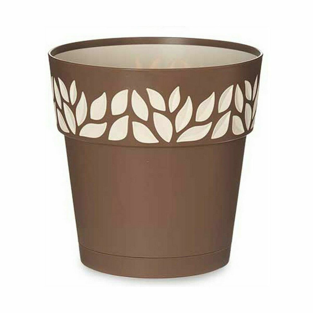 Selbstbewässernder Blumentopf Stefanplast Cloe Braun Kunststoff 19 x 1