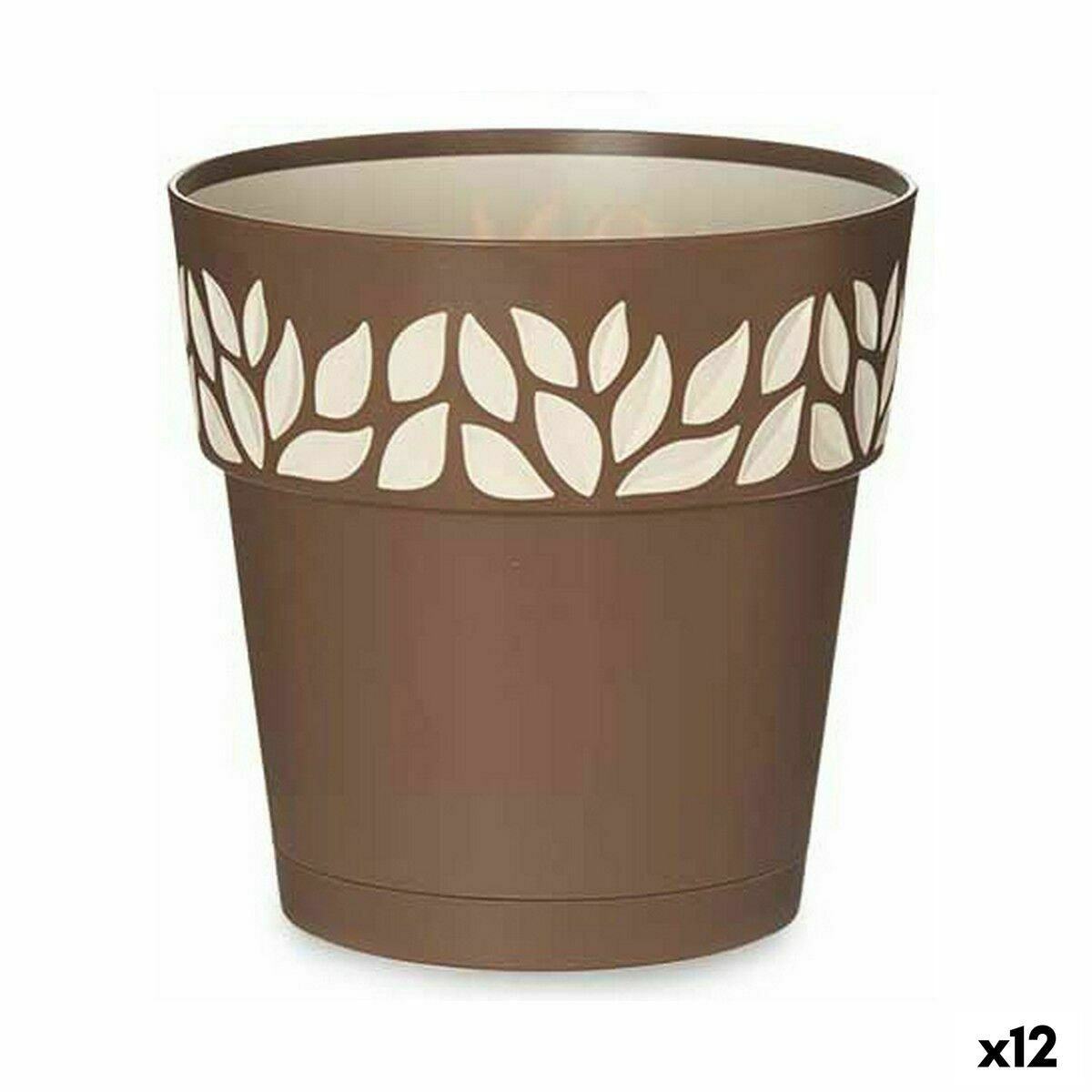 Selbstbewässernder Blumentopf Stefanplast Cloe Braun Kunststoff 19 x 1