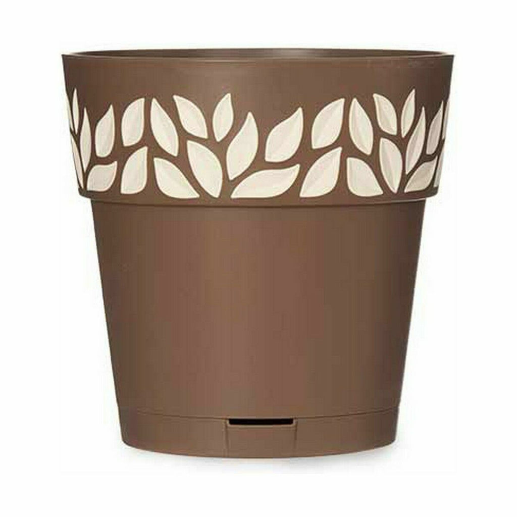 Selbstbewässernder Blumentopf Stefanplast Cloe Braun Kunststoff 19 x 1