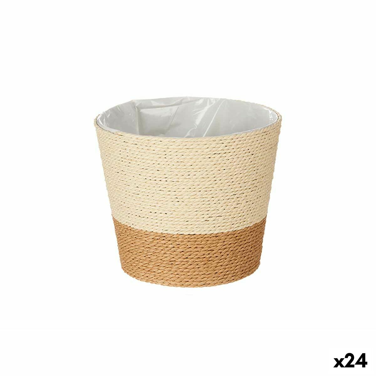 Blumentopf Ibergarden Braun Schnur Kunststoff 19,5 x 17,5 x 19,5 cm 19