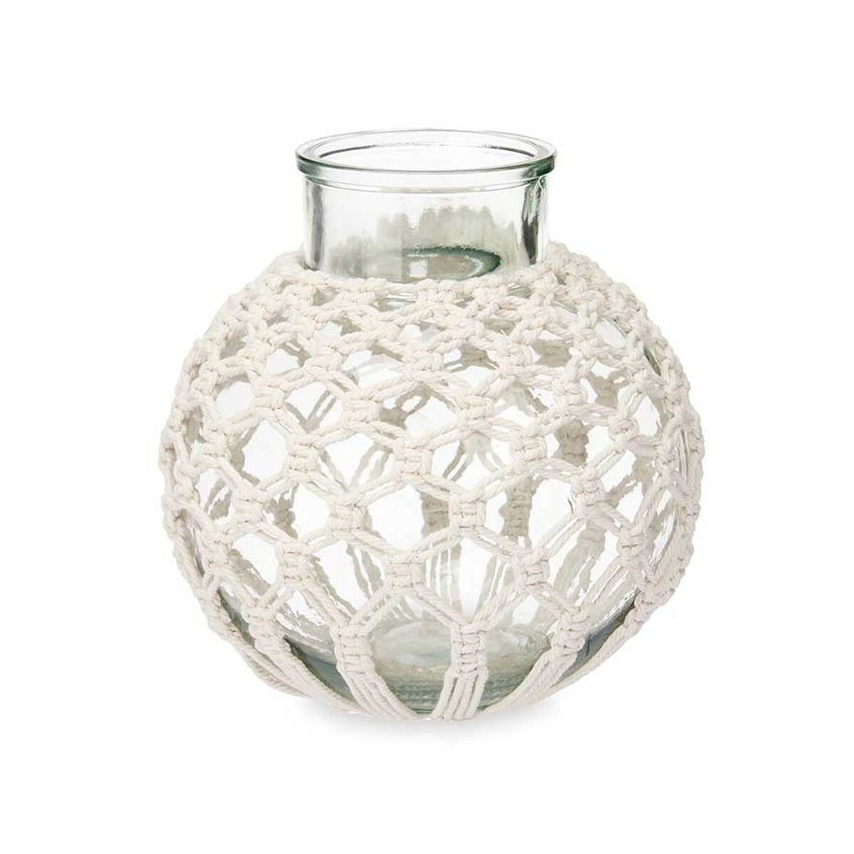 Makramee Glasvasen (4er Set) – Stilvolle Blumendeko