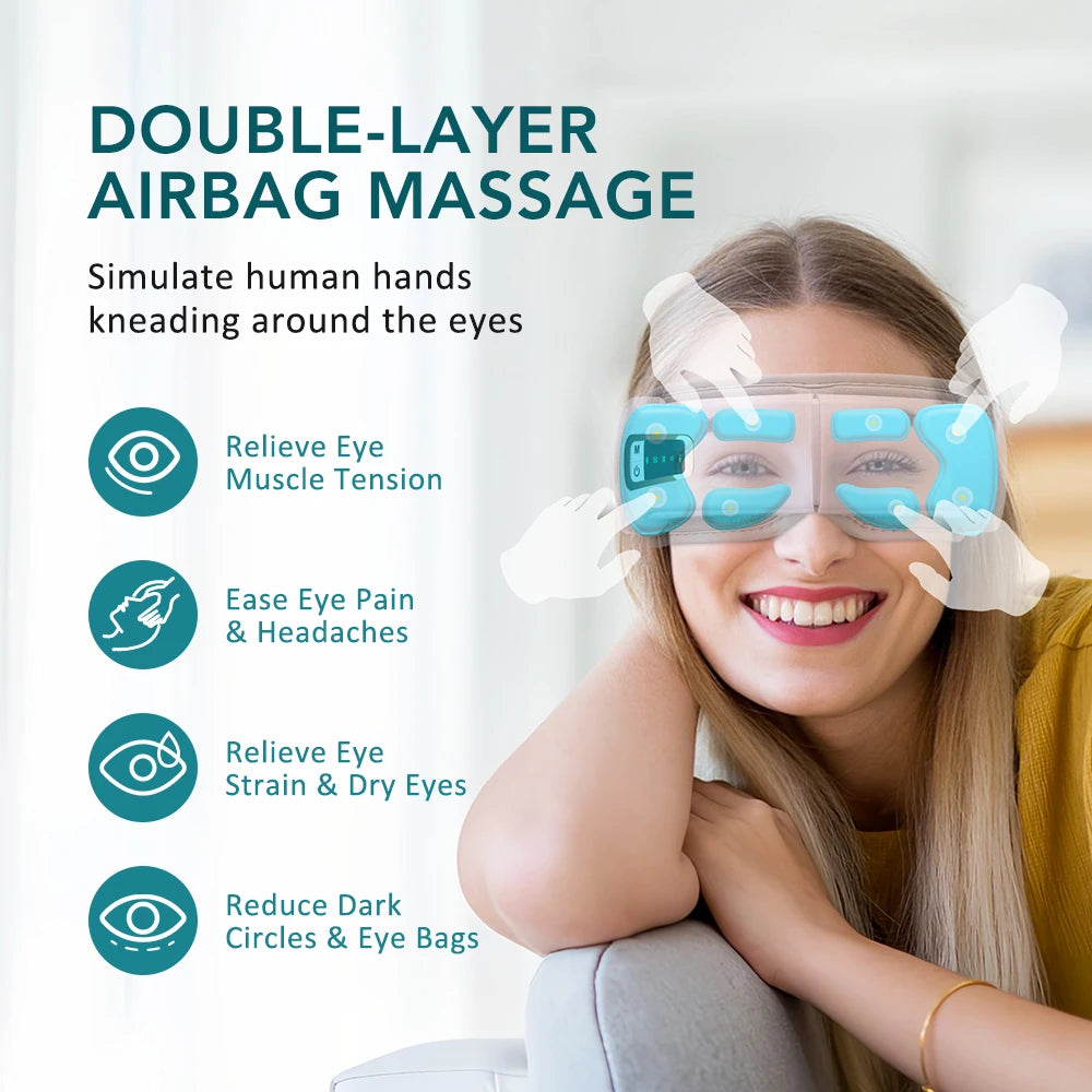 Augen-Massagegerät · Wärme & Bluetooth