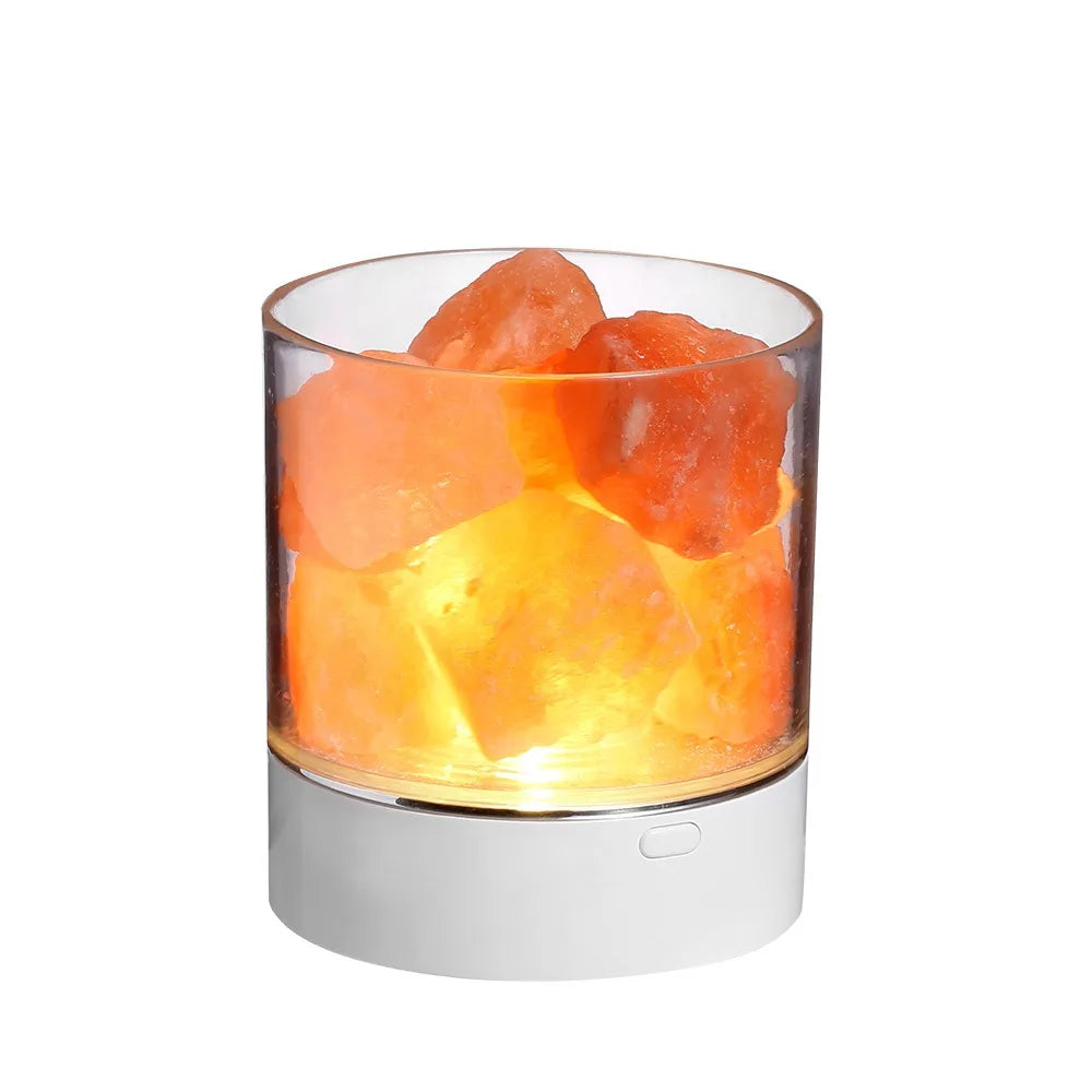Salzkristall-Lampe Wohnzimmer