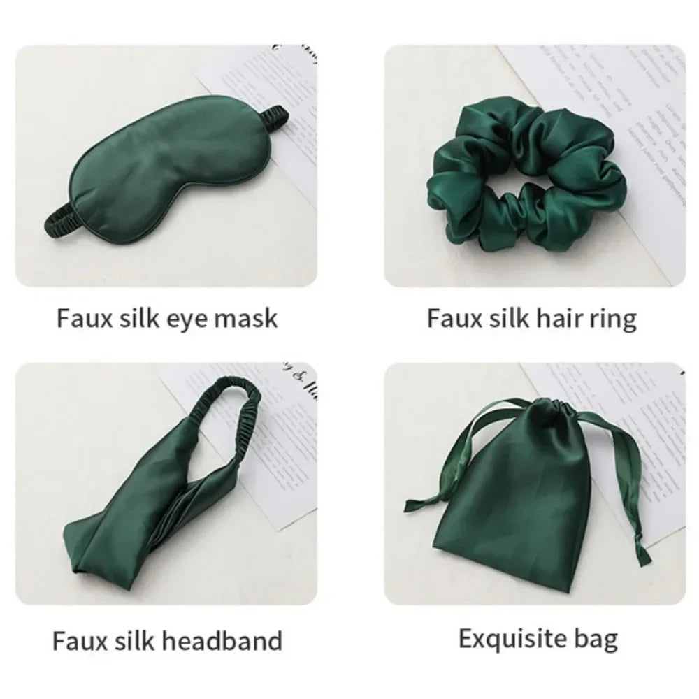 Seiden-Schlafmaske-Set