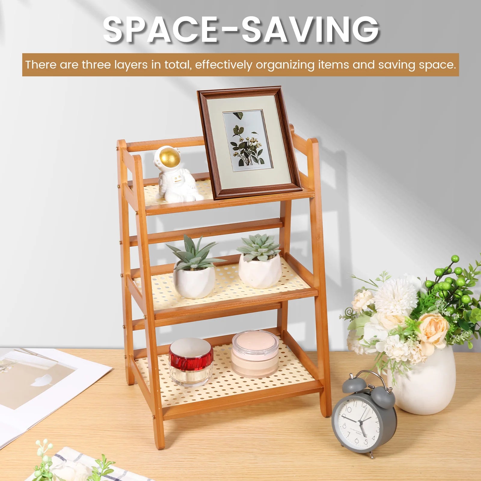 Bambus Kosmetik-Organizer Produktansicht Premium
