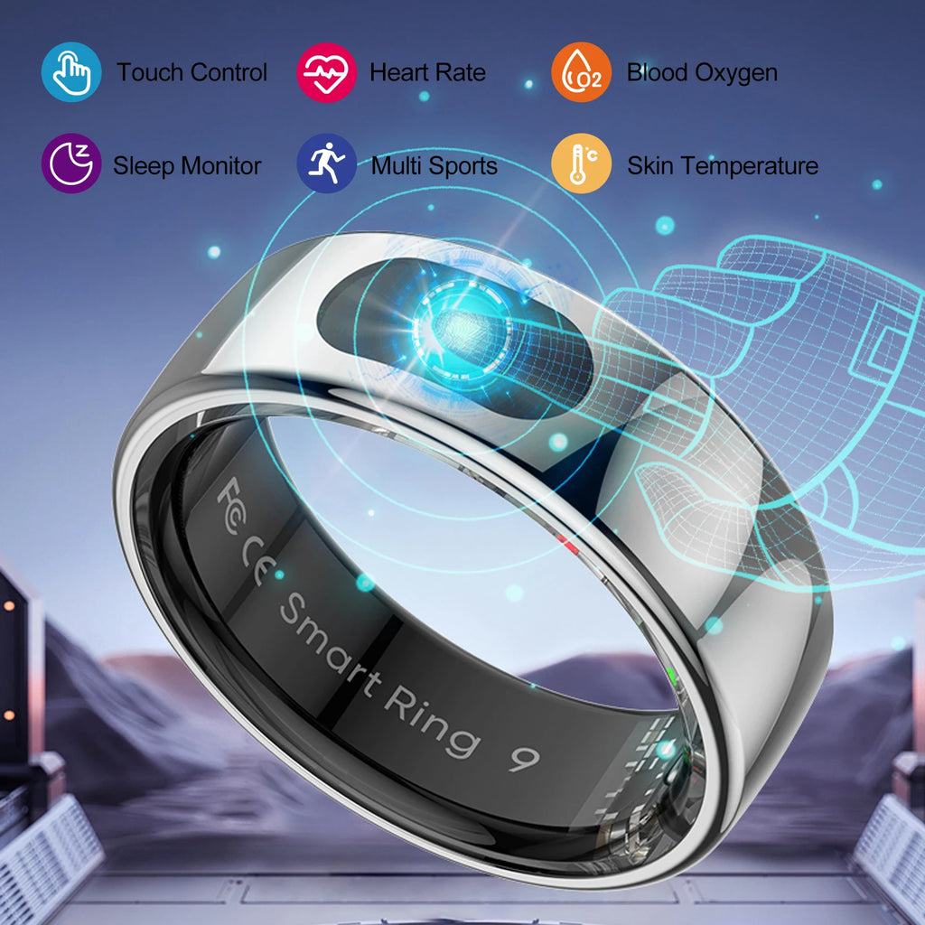 Smart Ring · Fitness- & Schlaftracker aus Titan – LuxeStyle