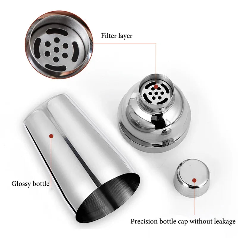 Cocktail-Shaker-Set · Edelstahl Bar-Set