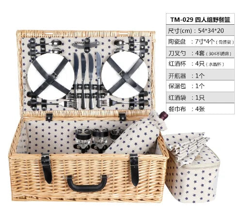 Premium Picknickkorb Vintage