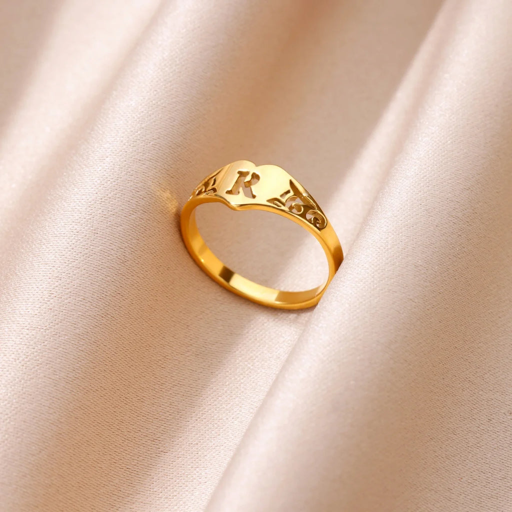 Initialen-Ring verstellbar A-Z