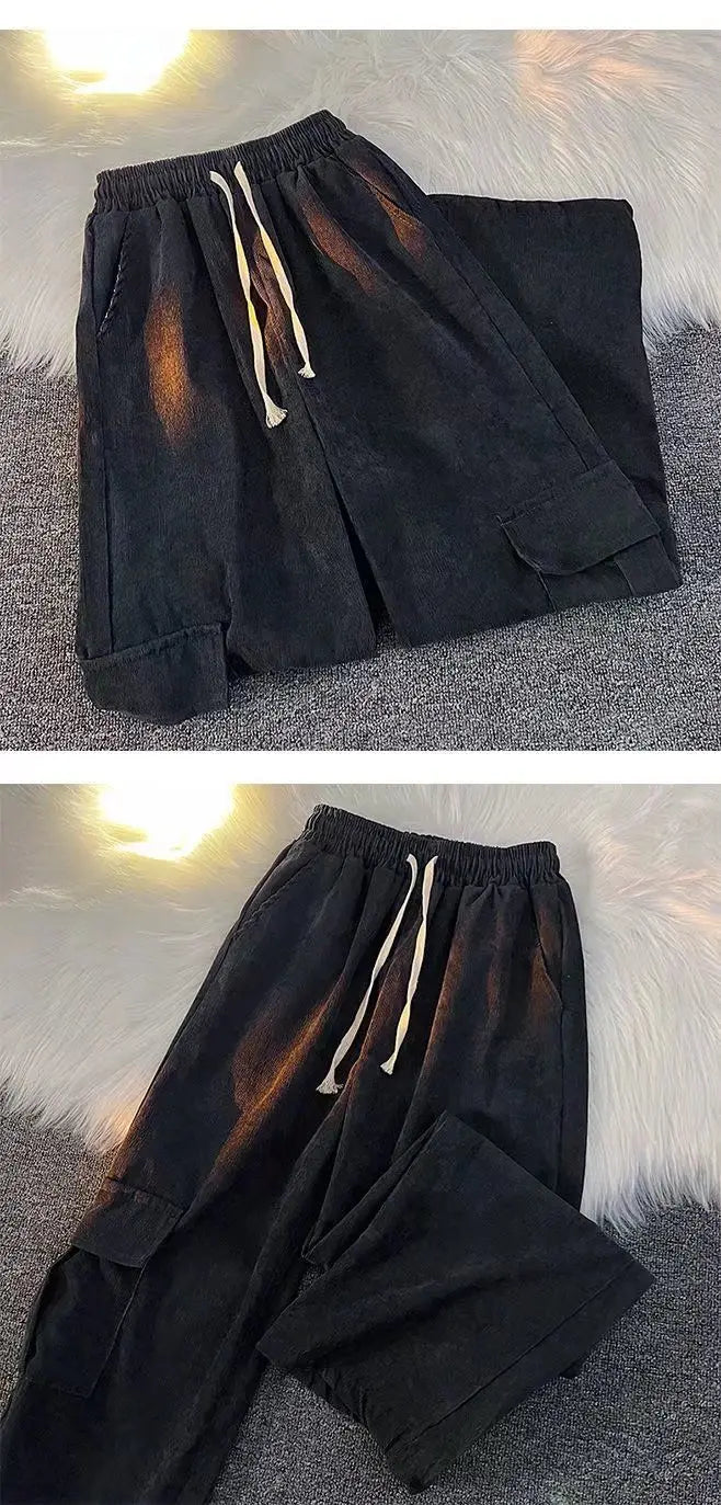 Herren Cordhose Retro · weites Bein, japanischer Stil (Freizeit)